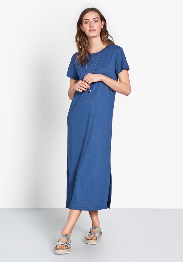 Linen-Blend T-Shirt Dress