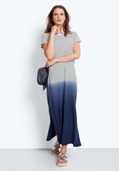 Linen Blend Ombre Maxi Dress