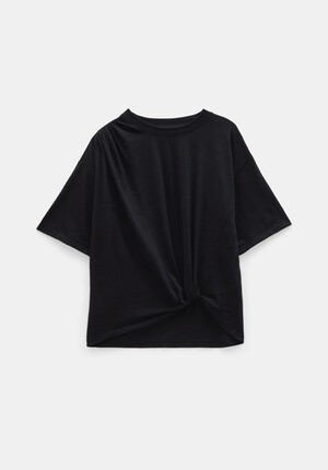 Tamsen Relaxed Tuck Detail Slub T-Shirt