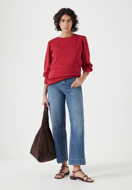 Emily Puff Sleeve Jersey Top