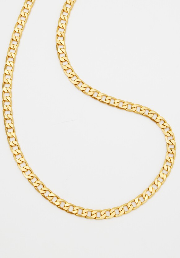Flat Curb Chain Necklace