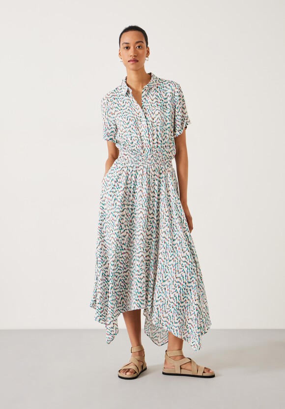 Kensington Shirt Dress | Digital Ikat Multi | hush