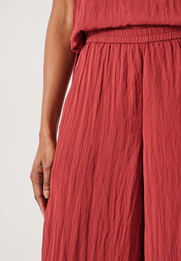 Mabel Fluid Wide Leg Crinkle Trousers