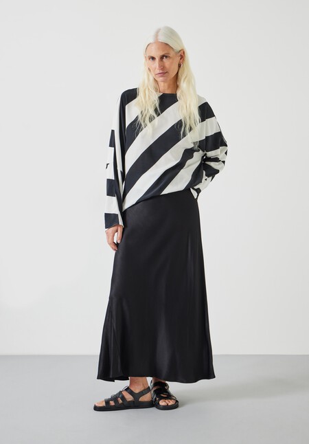 Whitney Diagonal Oversized  Stripe Top