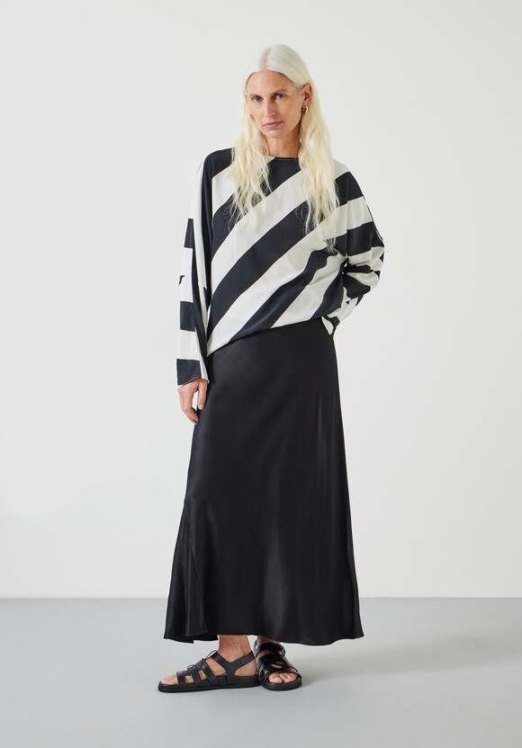 Whitney Diagonal Oversized  Stripe Top