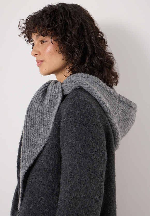 Knitted Hooded Scarf