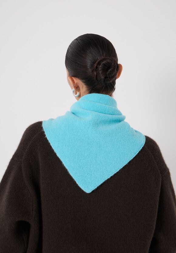 Wool Blend Triangle Scarf