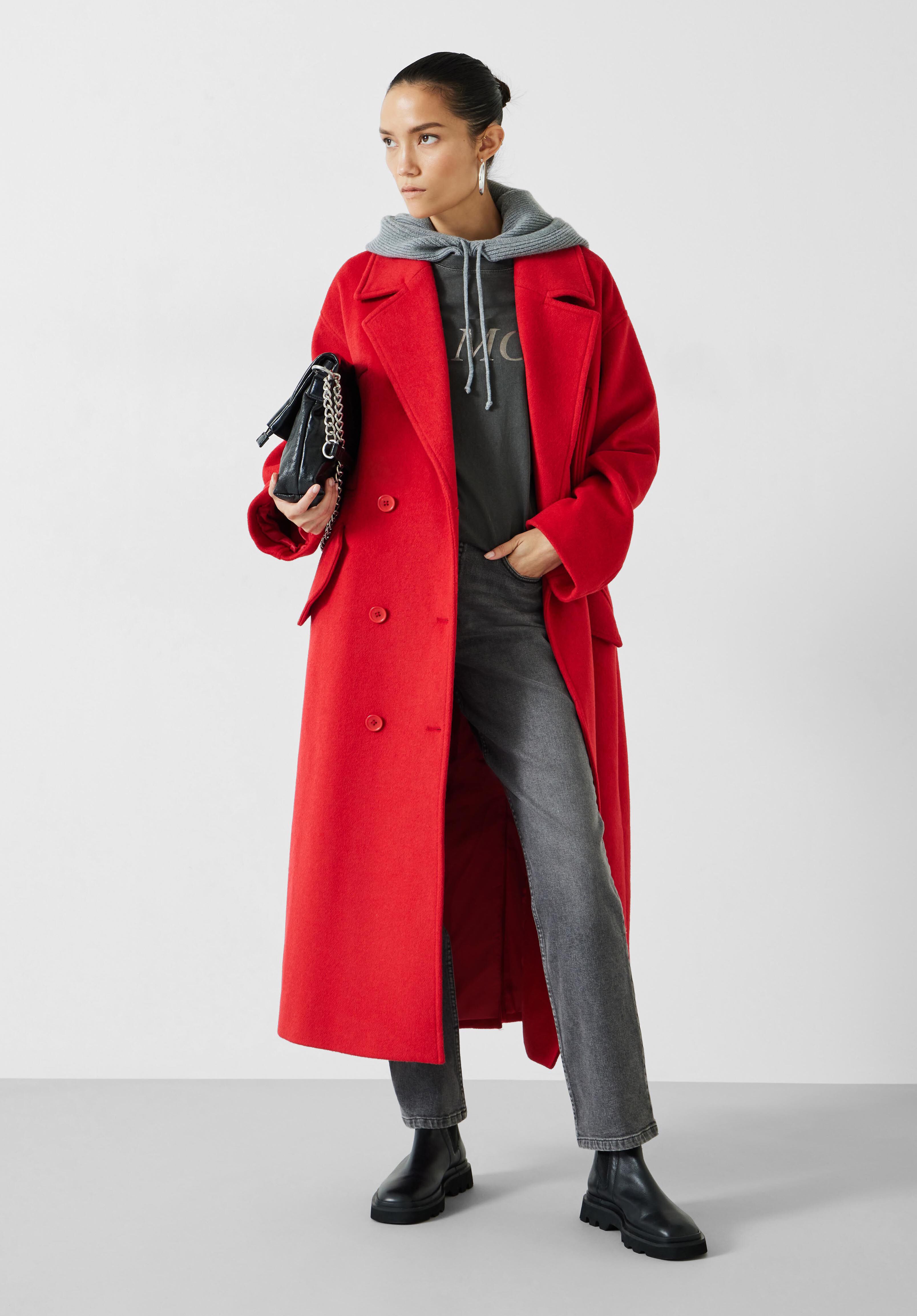 Maddie Cocoon Relaxed Wool Blend Coat