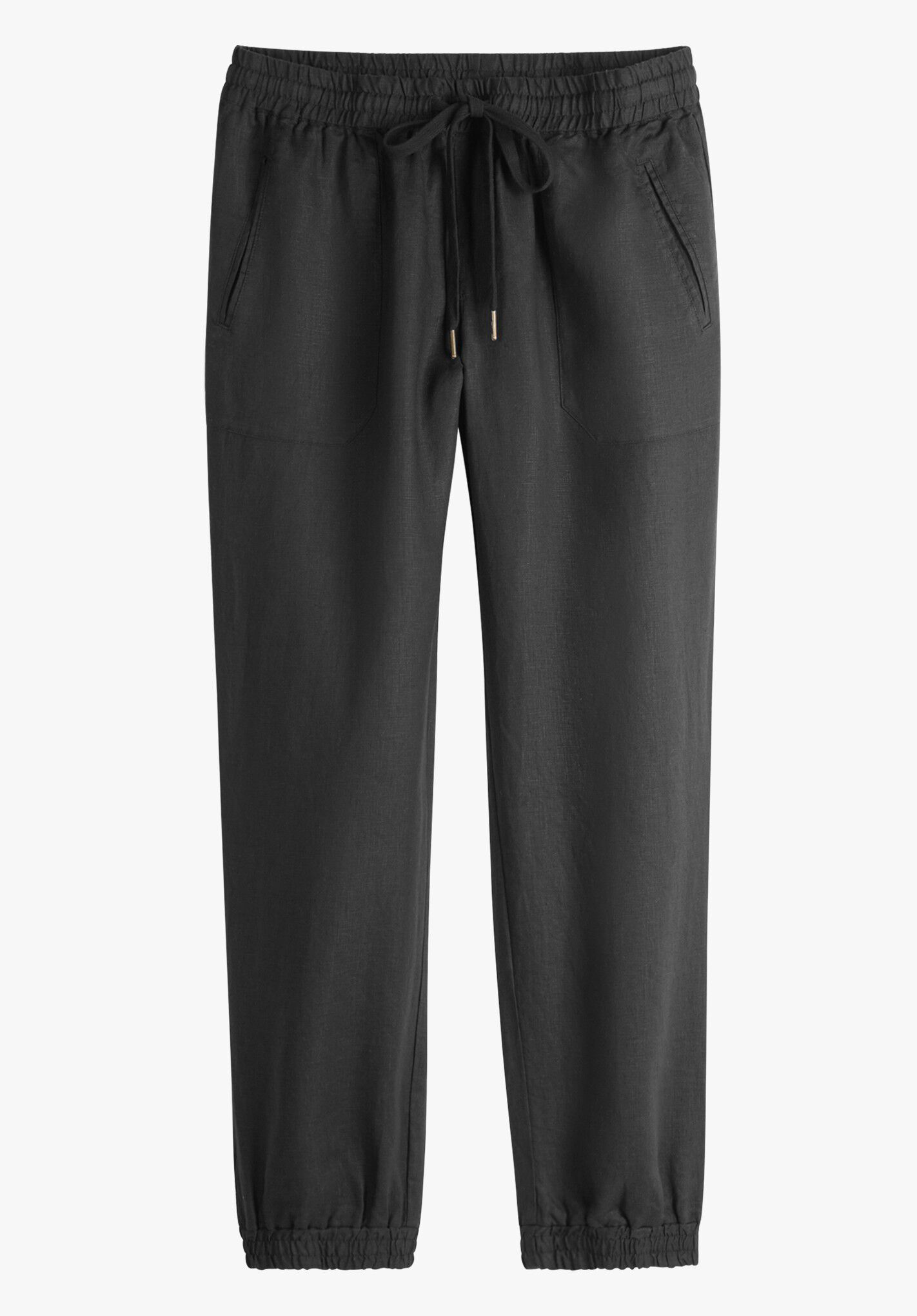 Black linen joggers 2025