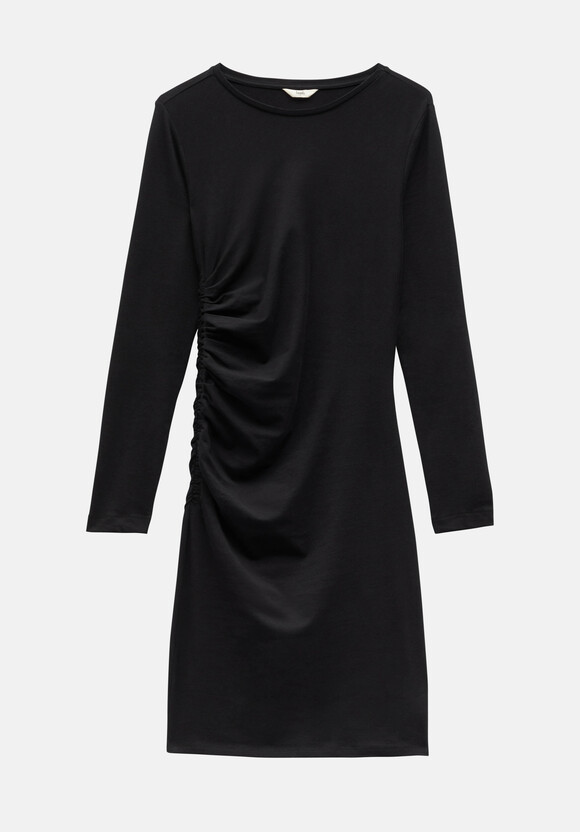 Long Sleeve Mini Judy Dress | Black | hush