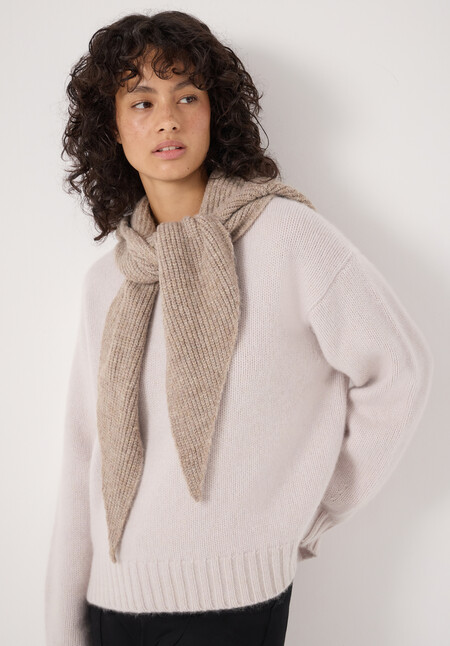 Knitted Hooded Scarf
