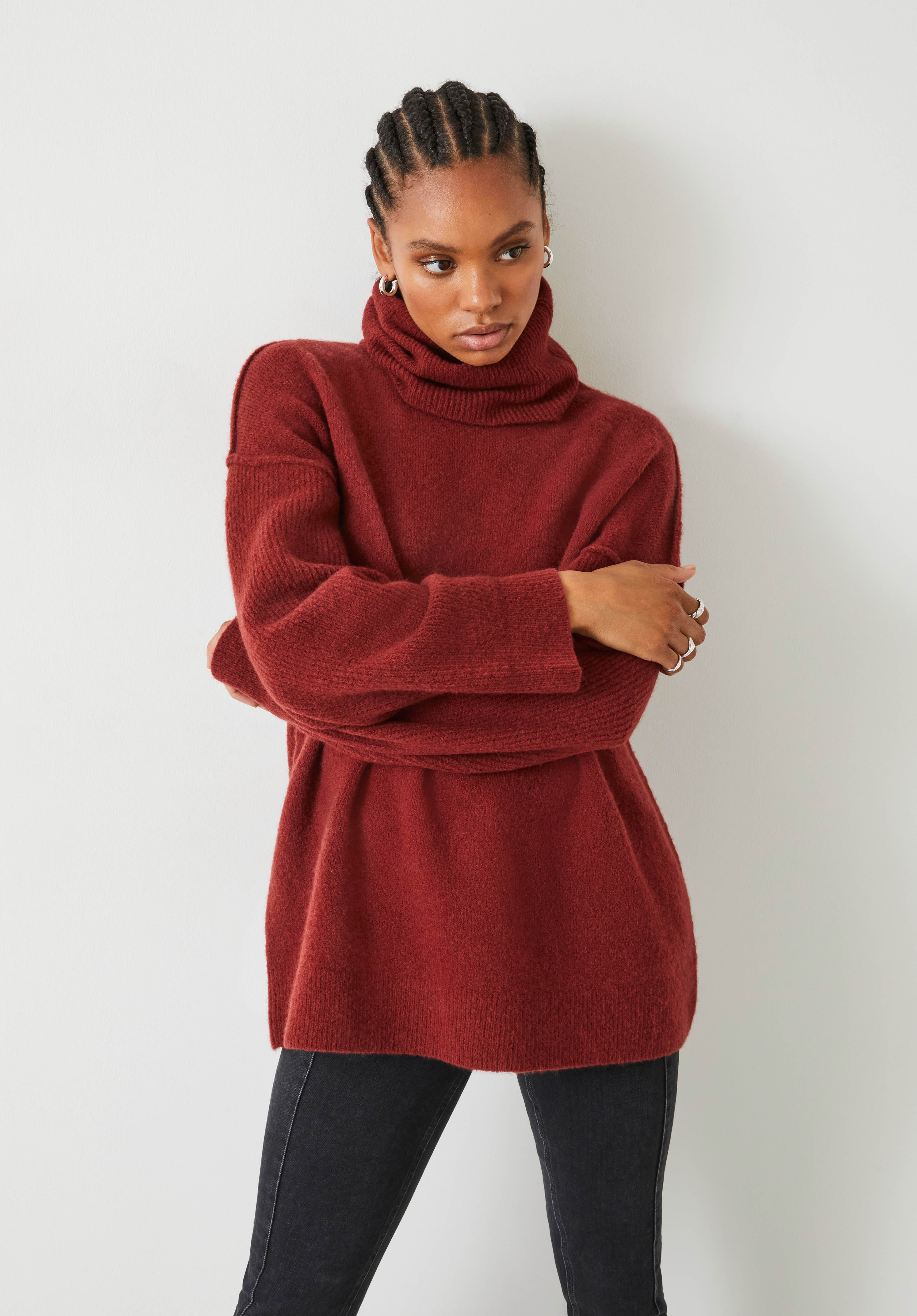 Meryl Roll Neck Wool Blend Jumper