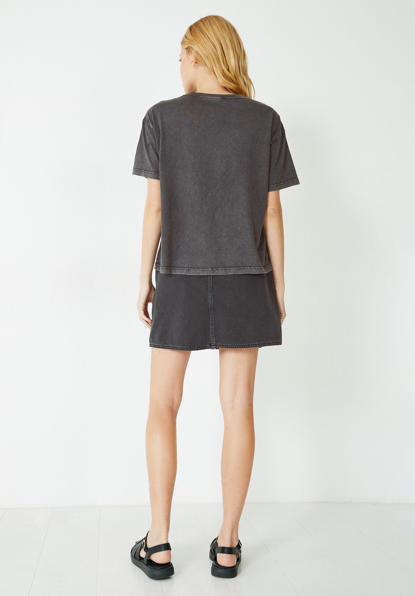Hush denim mini skirt sale