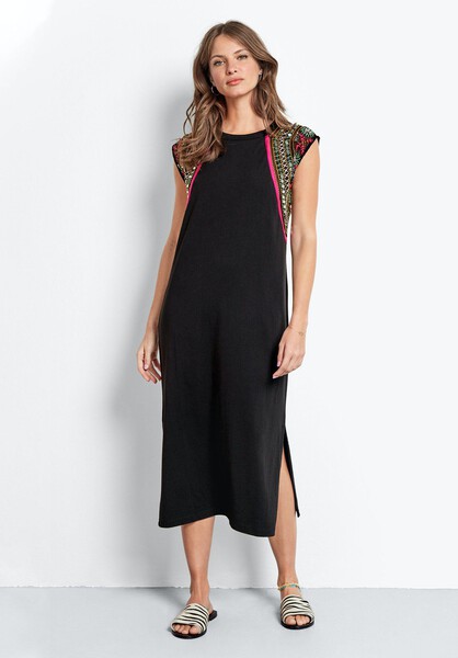 Embroidered Sleeve Dress