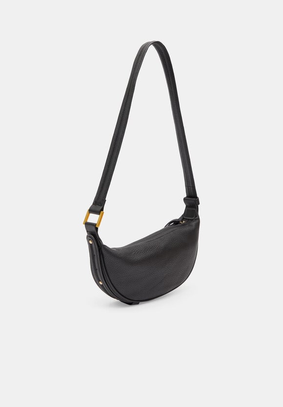 Rory Crescent Leather Crossbody Bag