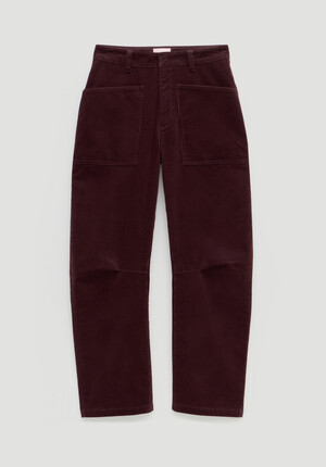 Corduroy Cordi Barrel Leg Trousers