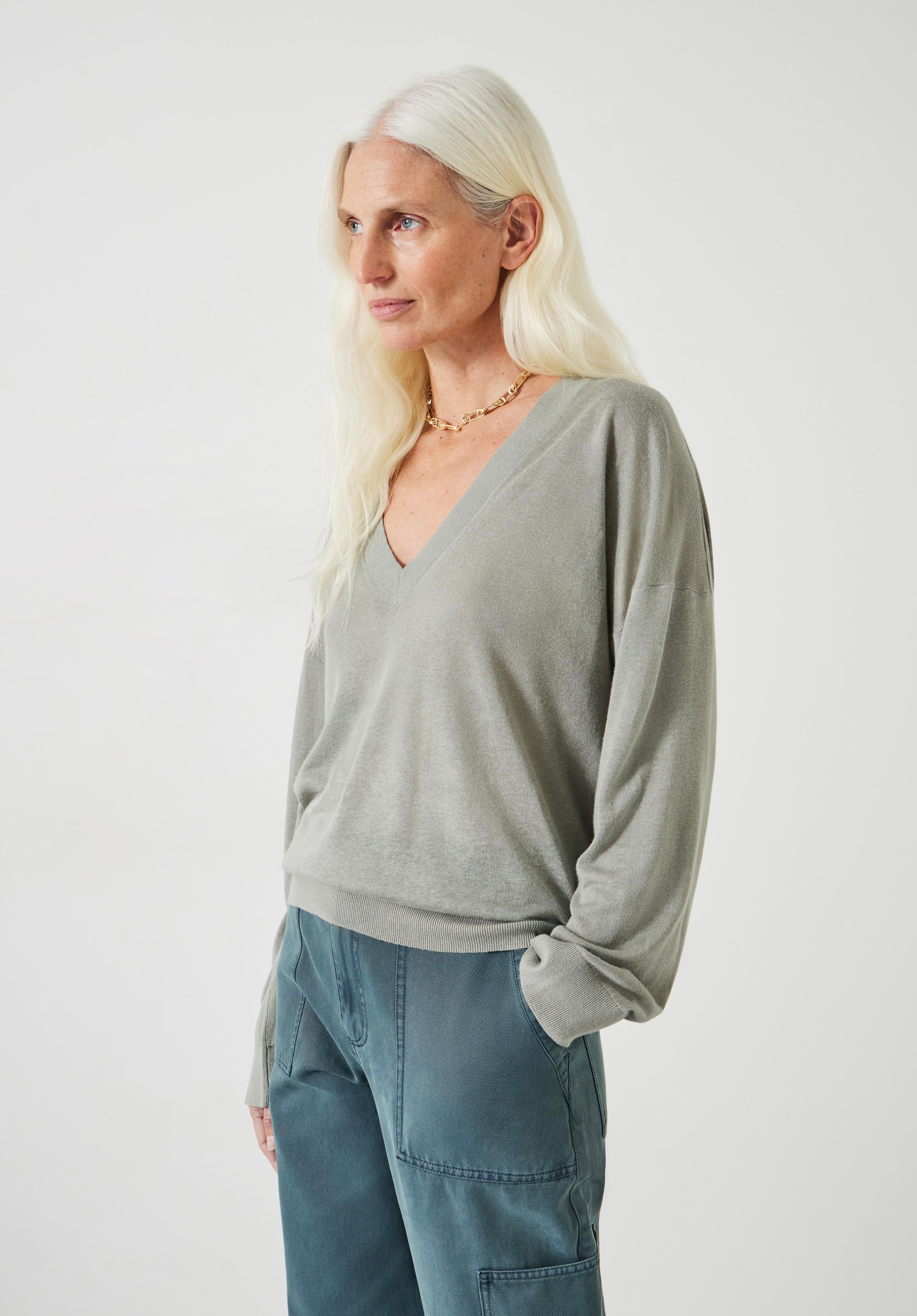 Aston Linen Blend Knitted Jumper