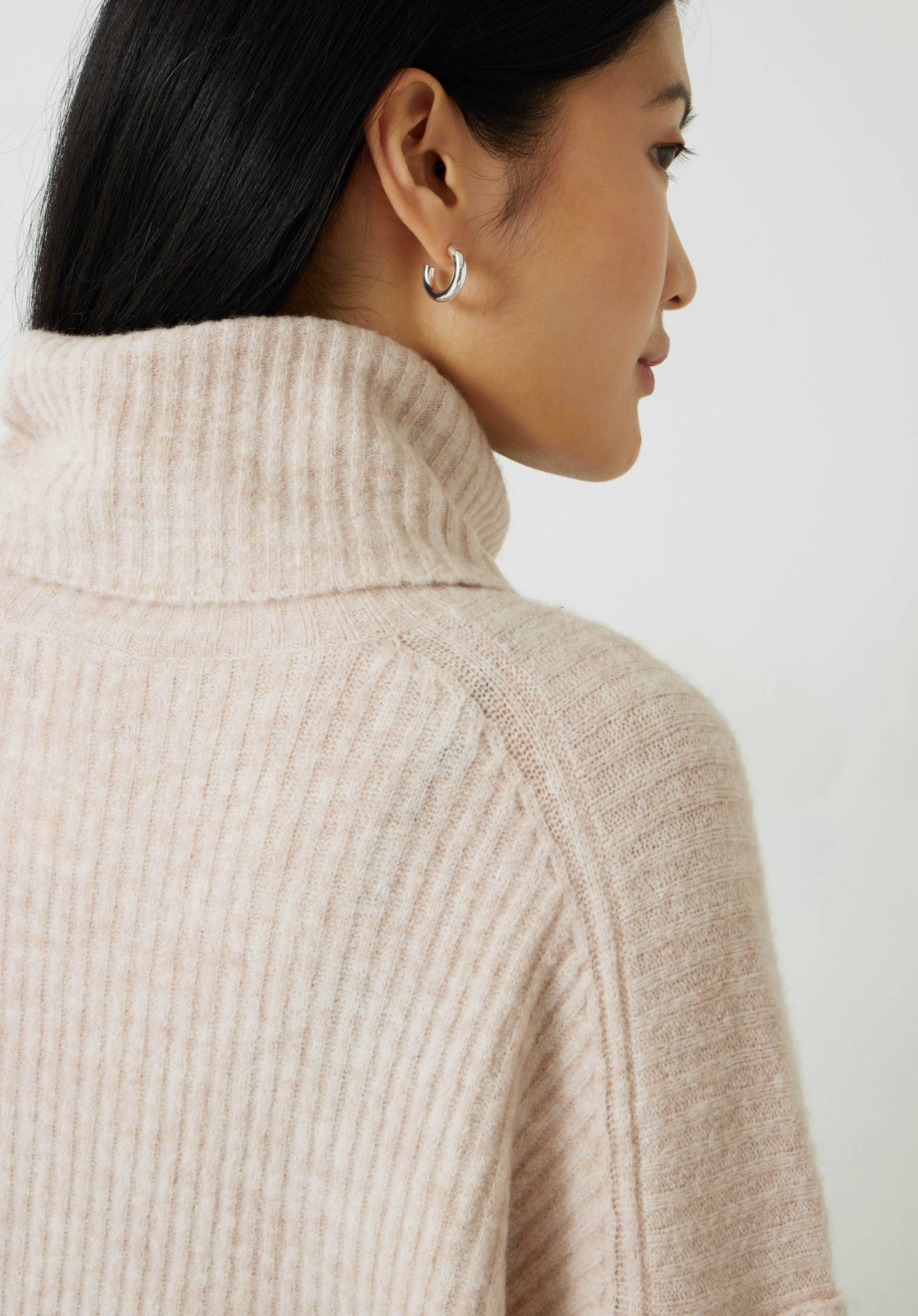 Ribbed roll cheap neck jumper