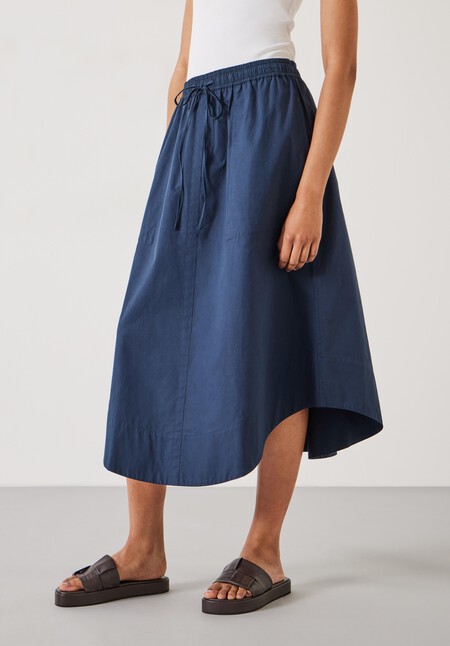 Kelly Curved Midi Skirt
