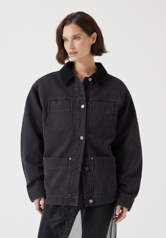 Cord Collar Barn Jacket