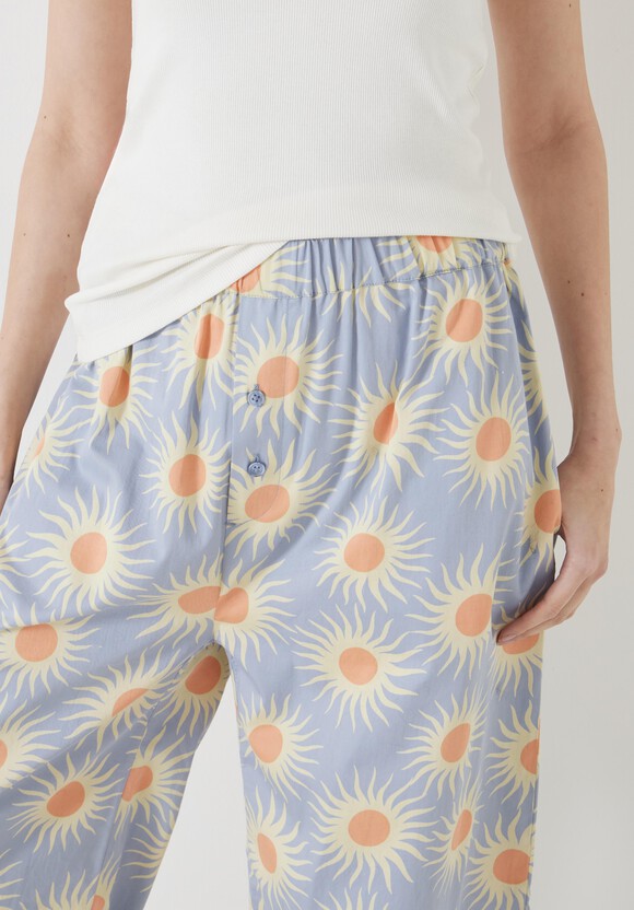 Cotton Sateen Vest Pyjamas Set