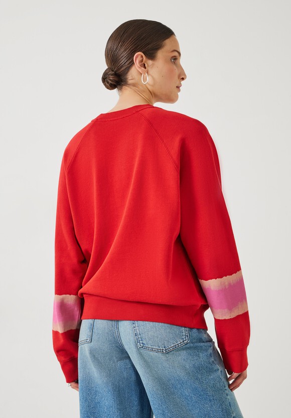 Paula Relaxed Ombre Sleeve Sweatshirt