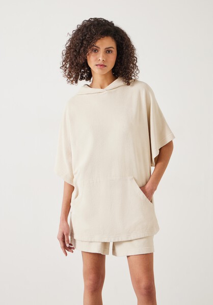 Taylah Relaxed Cotton Towelling Hoodie