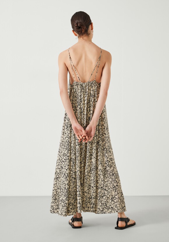 Aja Gathered Maxi Dress