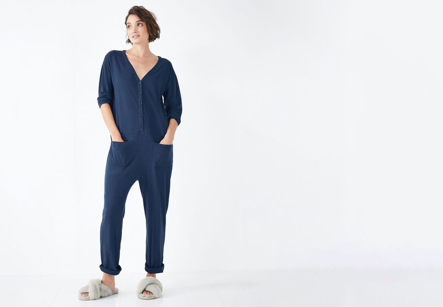 Chesten Linen Blend Jersey Onesie