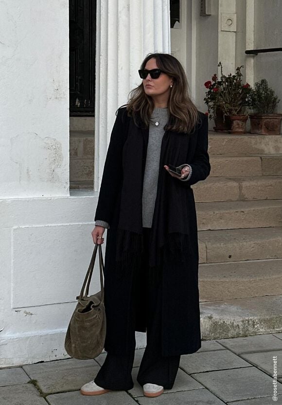 Hush astrid 2025 wool coat black