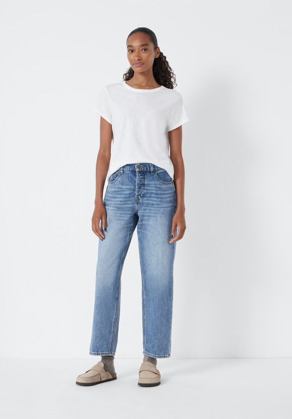 Button Fly Boyfriend Jean
