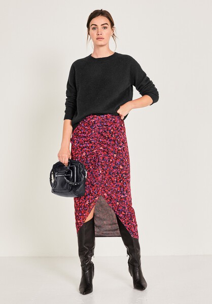 Martella Ruched Midi Skirt