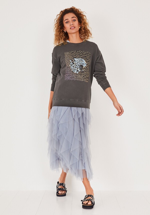 Leopard Oversized Sweatshirt
