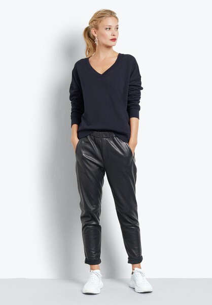 V-Neck Cotton Sweatshirt