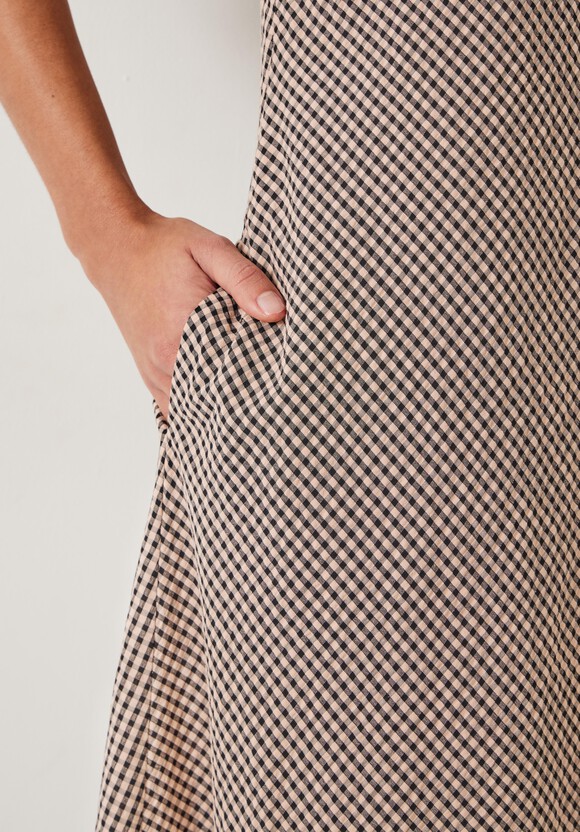 Lina Gingham Maxi Dress