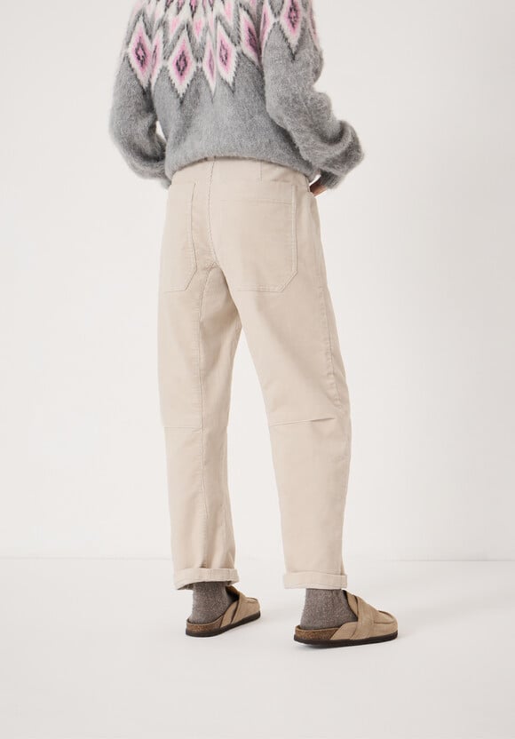 Corduroy Cordi Barrel Leg Trousers