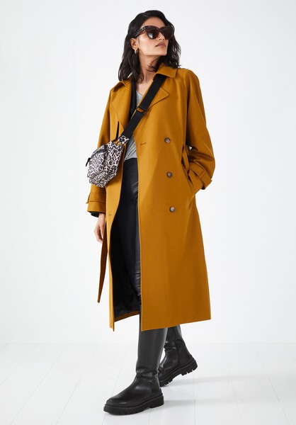 Viola Relaxed Trench | Mustard | hush
