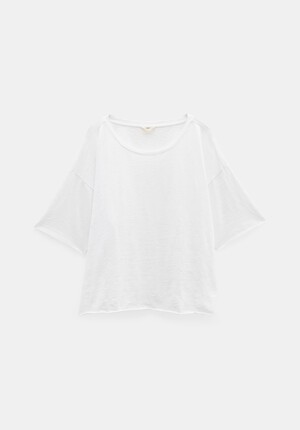 Cora Cotton Dropped Shoulder T-Shirt