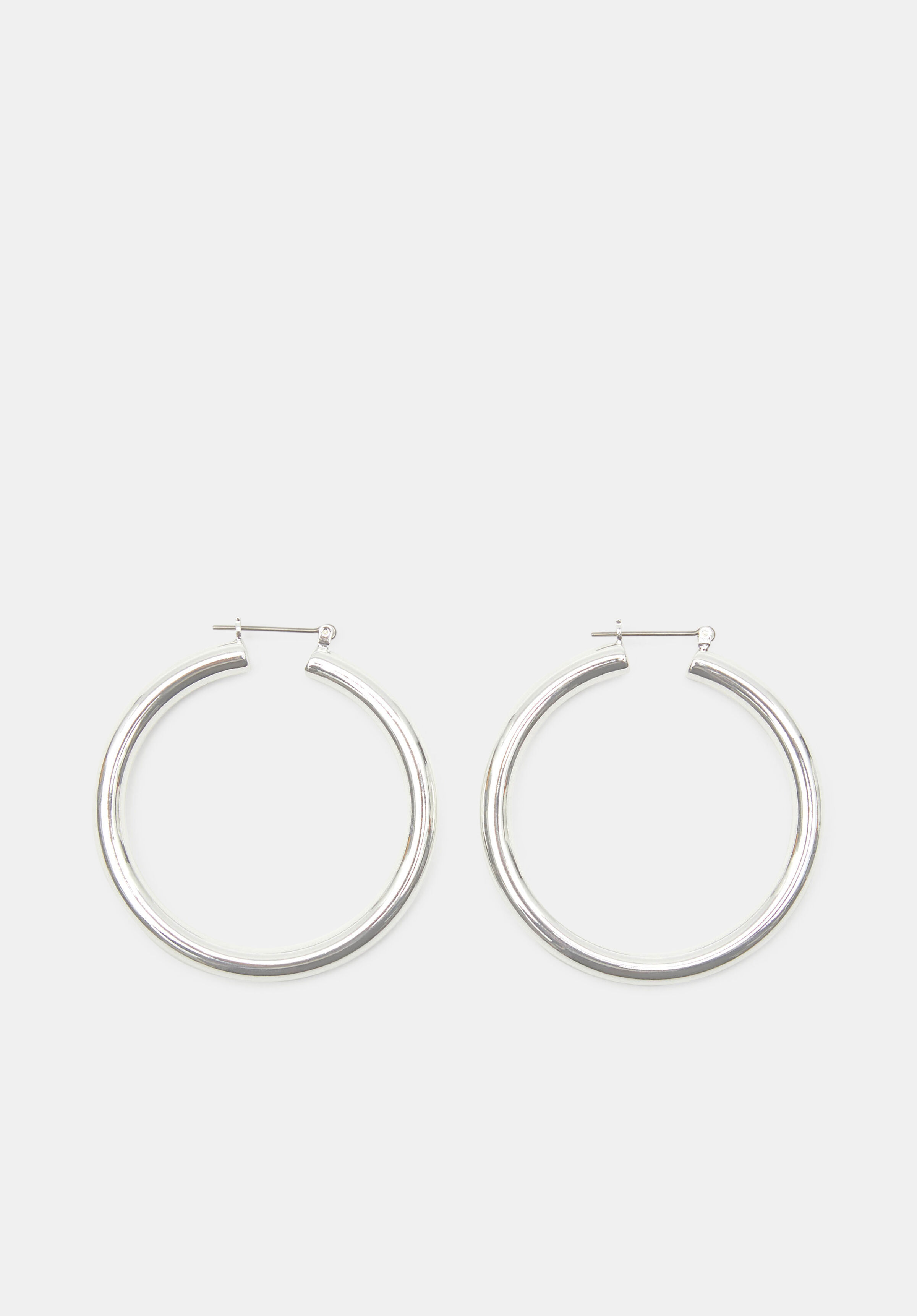 Sterling silver hotsell tube hoop earrings