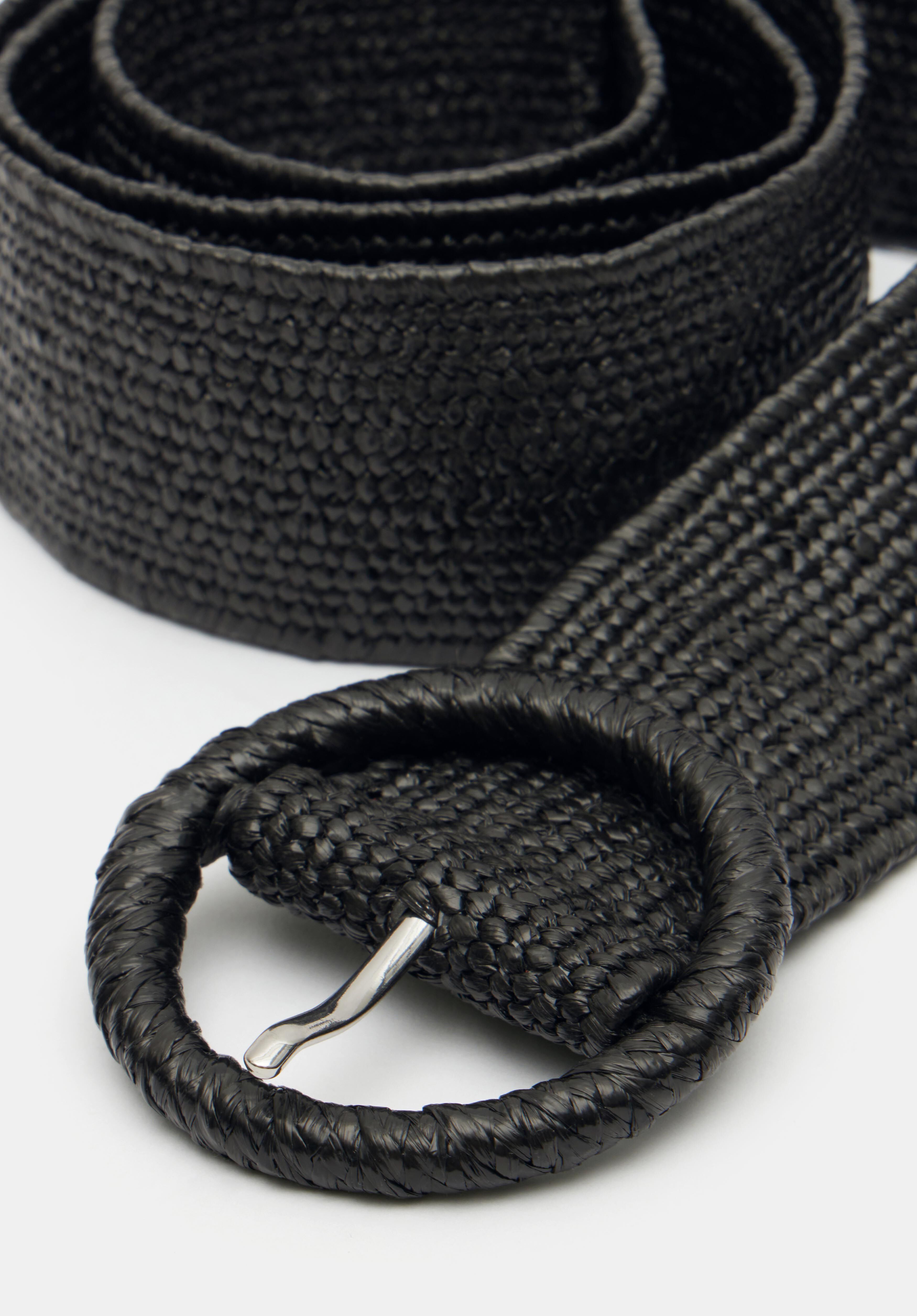 小物 BoTT Woven Belt Black 25SP BoTT Woven Belt Black 25SP Patched Black - Top Grain No Hole
