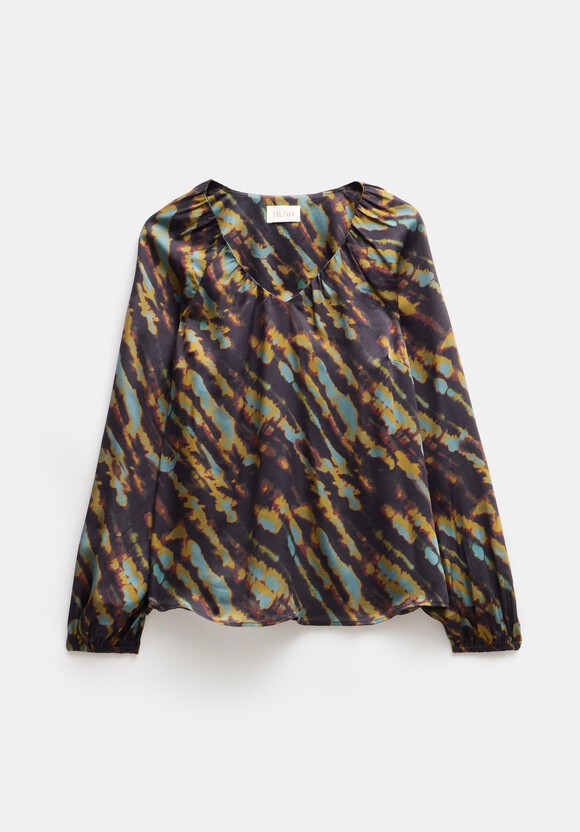 Elise Printed V-Neck Blouse