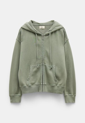 Dorian Cotton Zip Front Hoodie