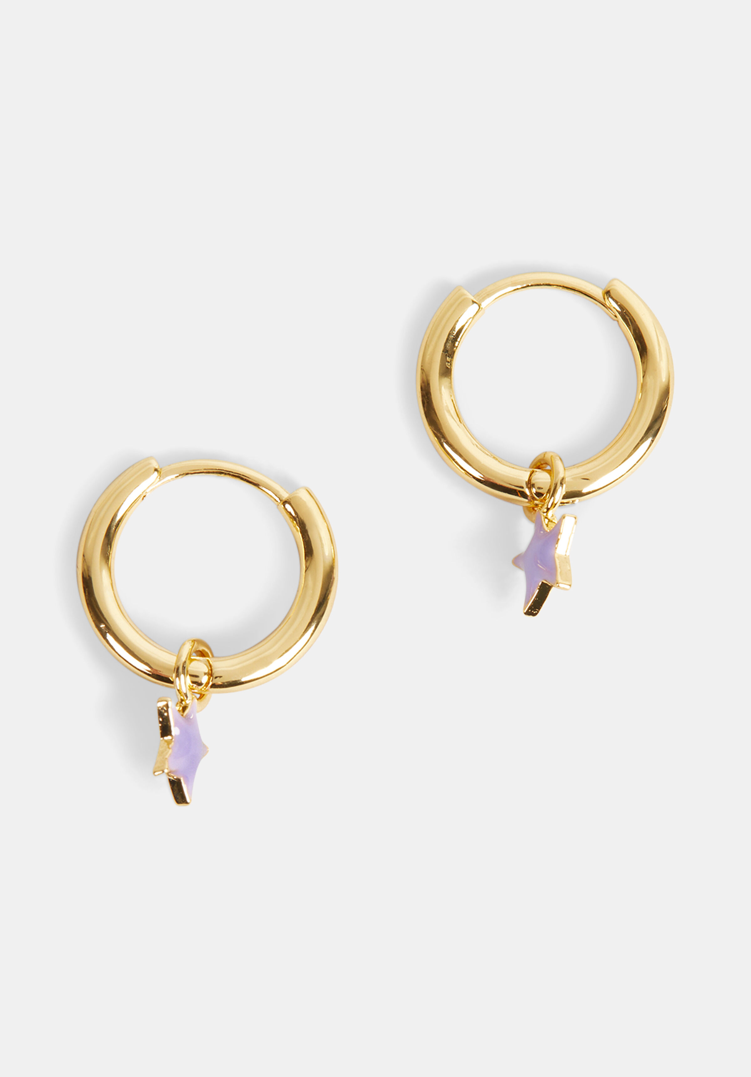 Ellie Enamel Star Hoop Earring