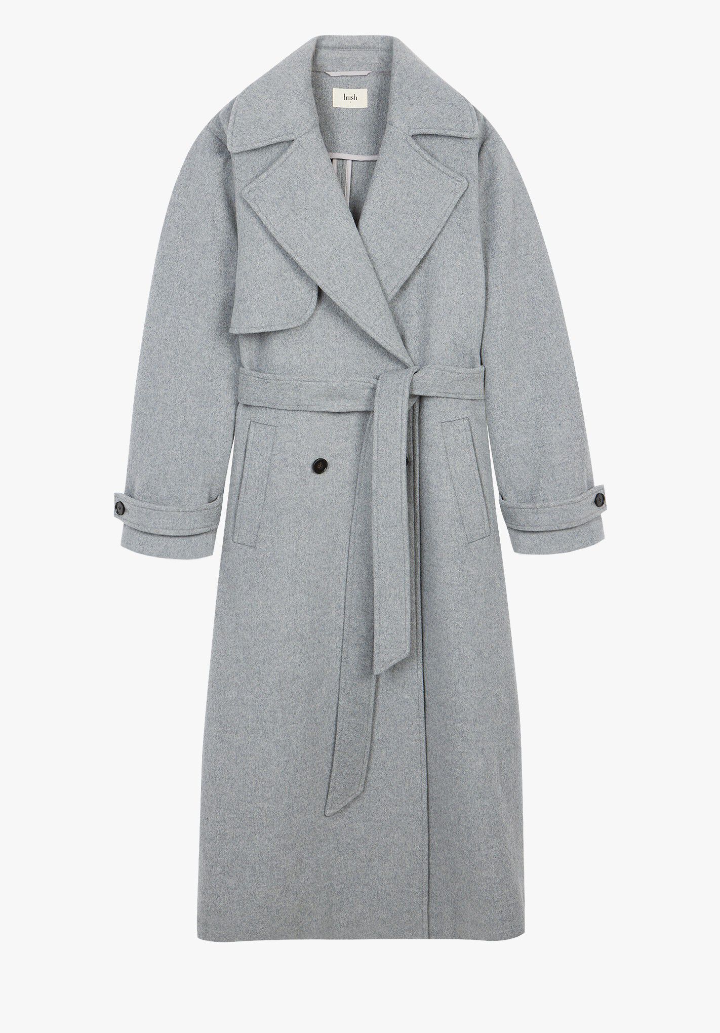 Wool Belted Trench Coat