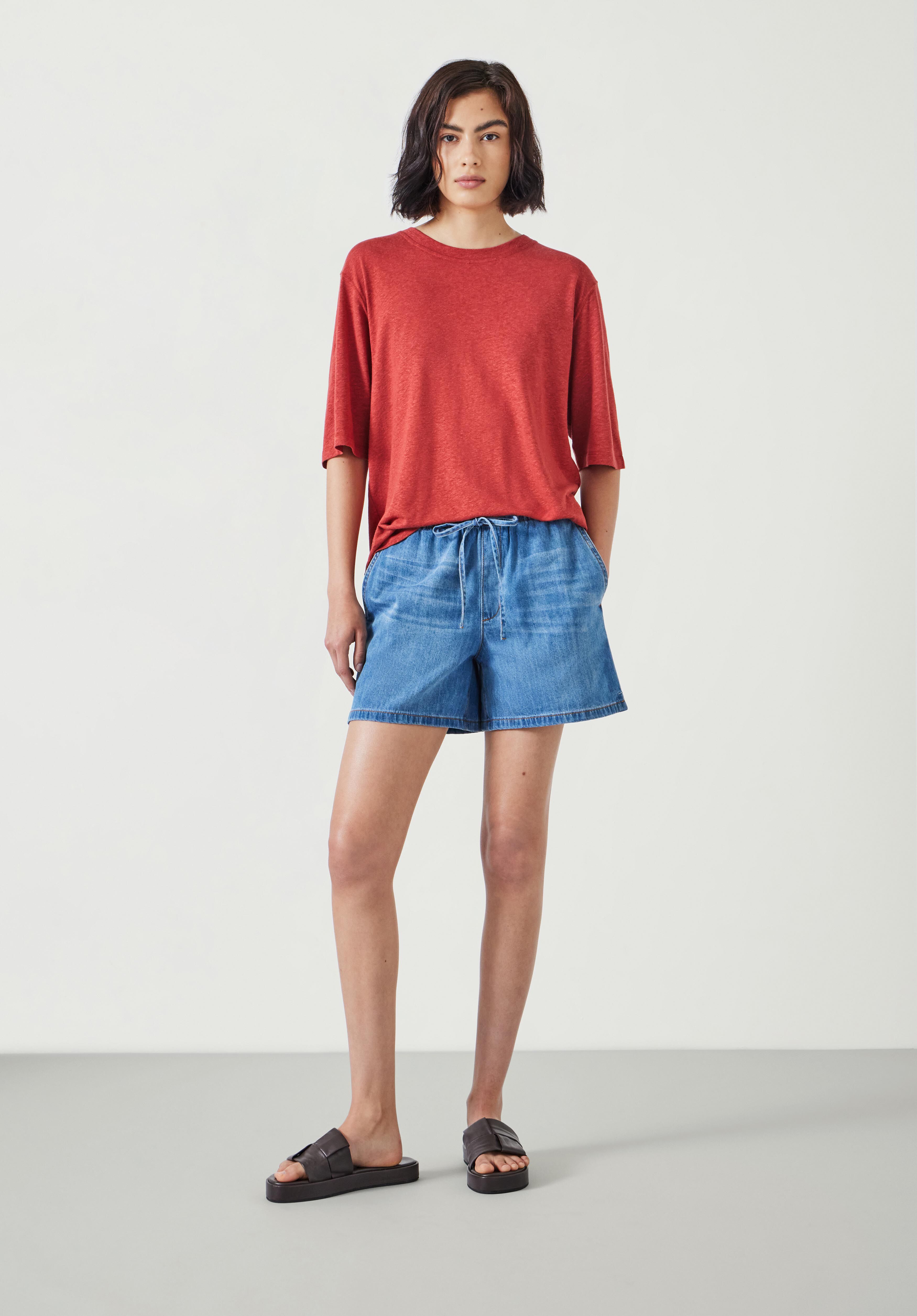 Betty Denim Pull On Shorts Mid Authentic hush