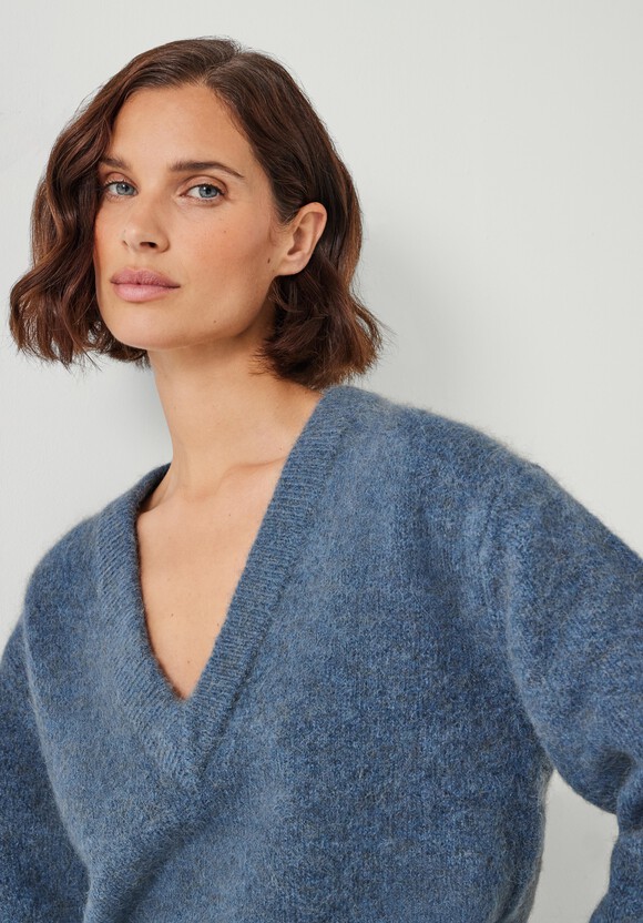 Lacey V Neck Alpaca Blend Jumper