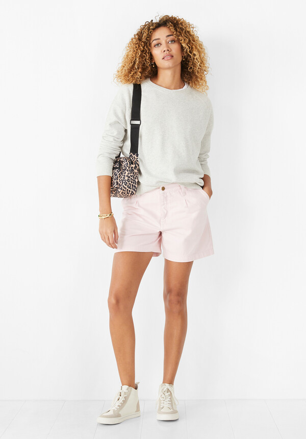 Hana Pleated  Denim Shorts