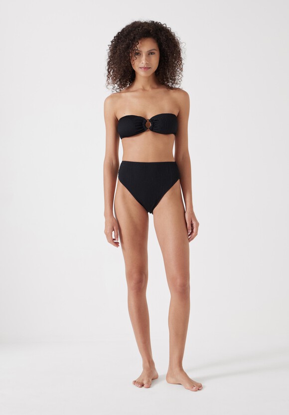 Harper High Waisted Crinkle Bikini Bottoms
