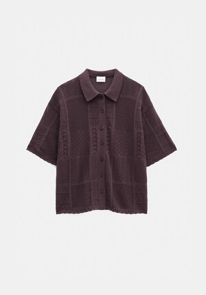 Patchwork Stitch Knitted Top