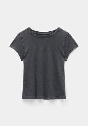 Ava Fitted Cotton Slub T-Shirt